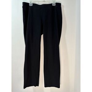 Eileen Fisher Systems women’s black stretch waist pants size S/P  #17-1773